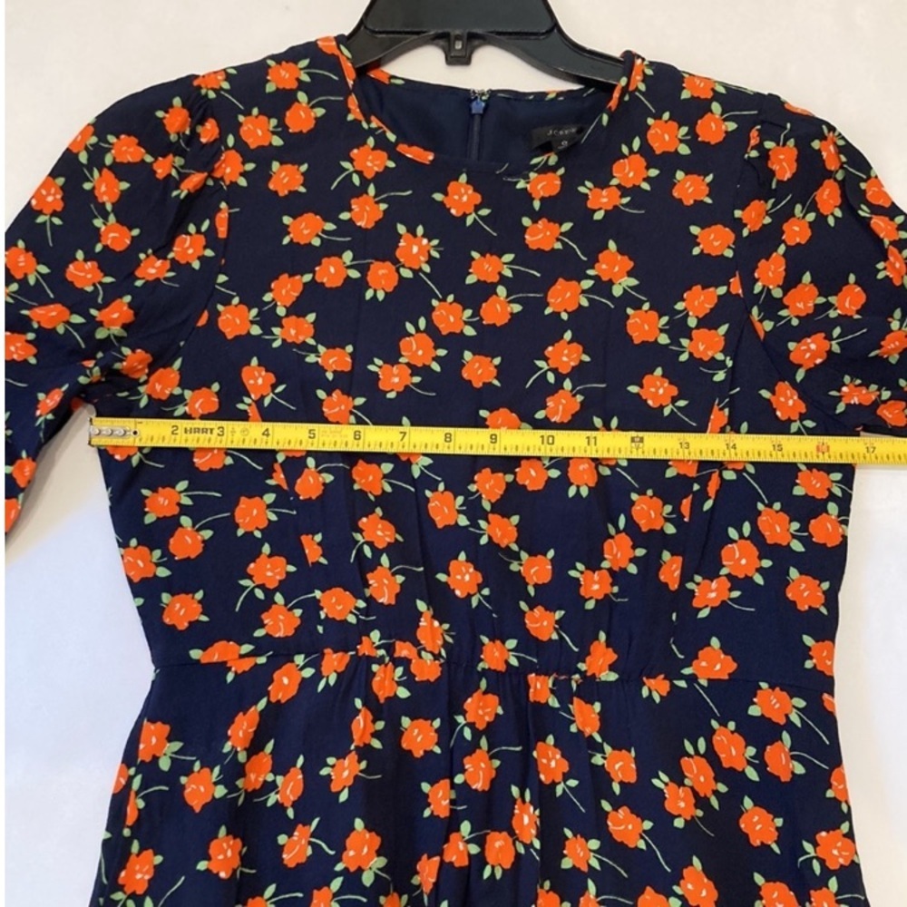 J Crew Flowy Tiered Midi Dress In Poppy Fields Size 0 - Picture 10 of 10